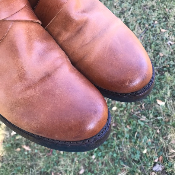 Frye Veronica Brown Short Leather Boots Size 9 - Picture 5 of 10